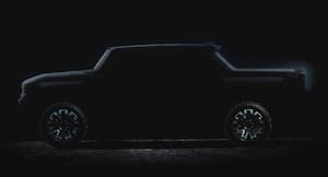 GMC Hummer pickup silhouette