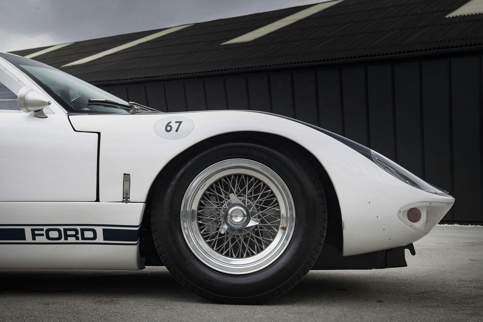 1964 Ford GT40 Prototype GT/105 front profile wire wheel