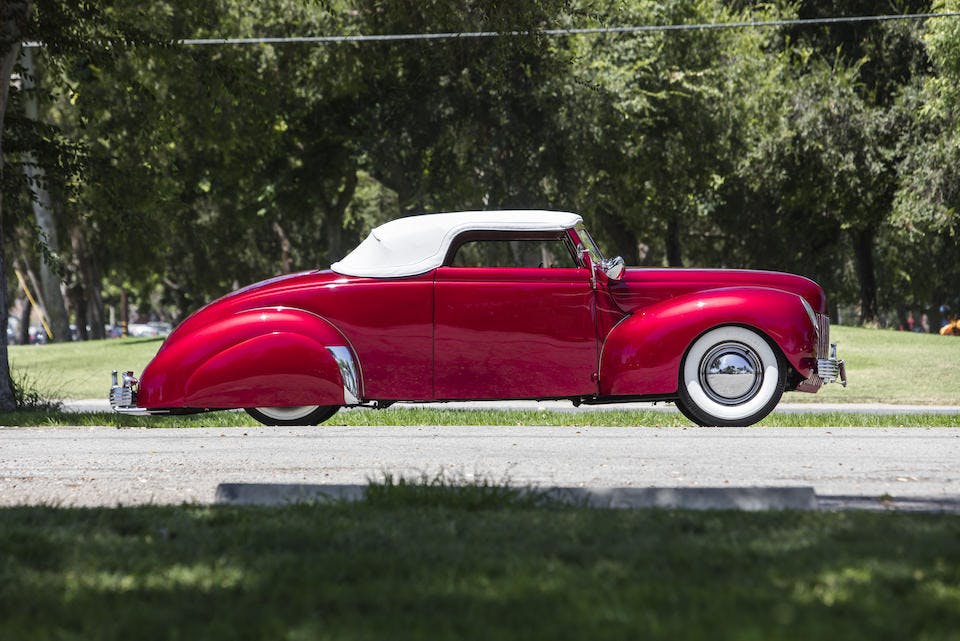 1939 Ford Convertible Coupe Hot Rod retro profile top up whitewalls