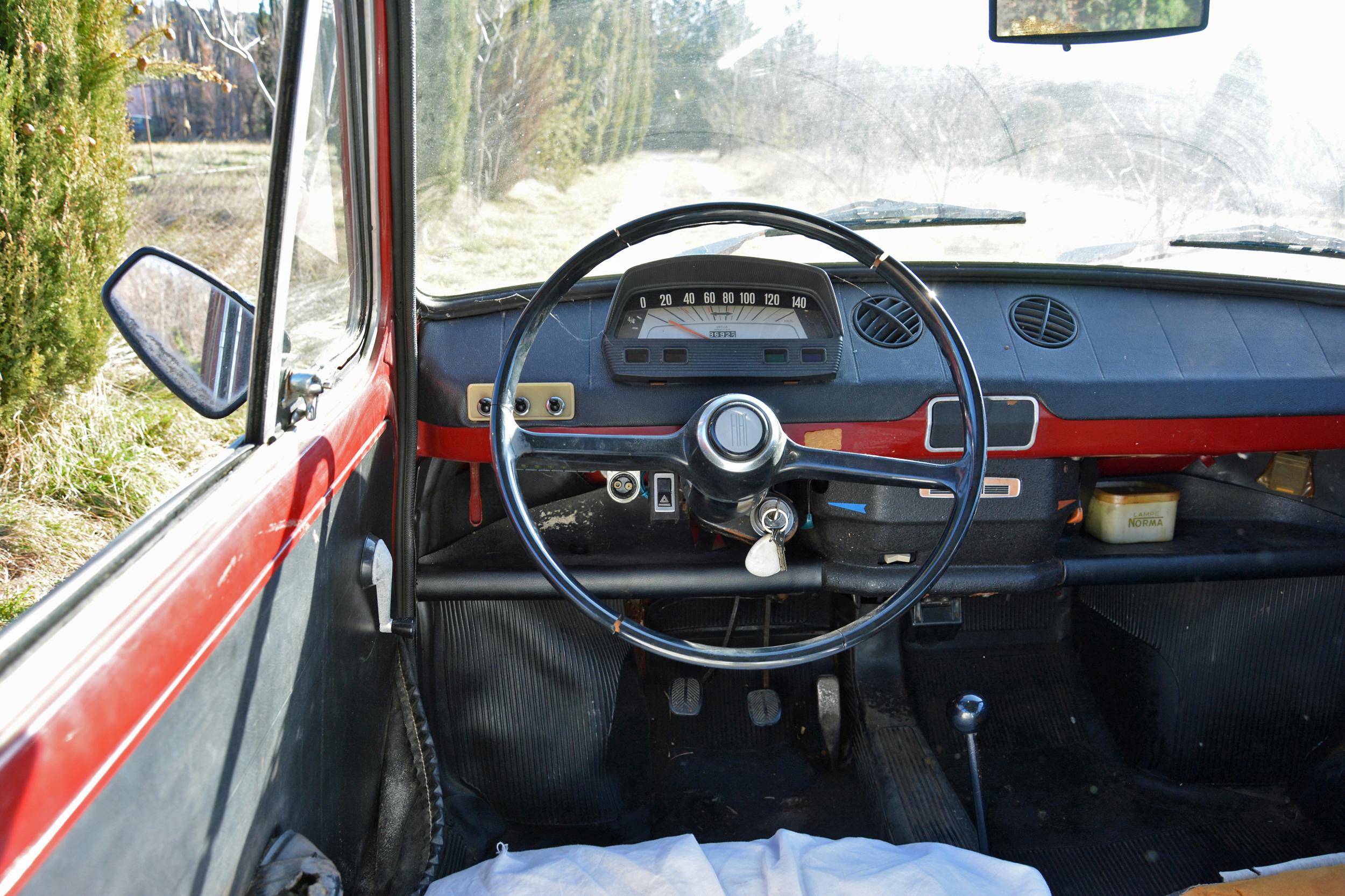 1971 Fiat 850 Interior Steering Wheel