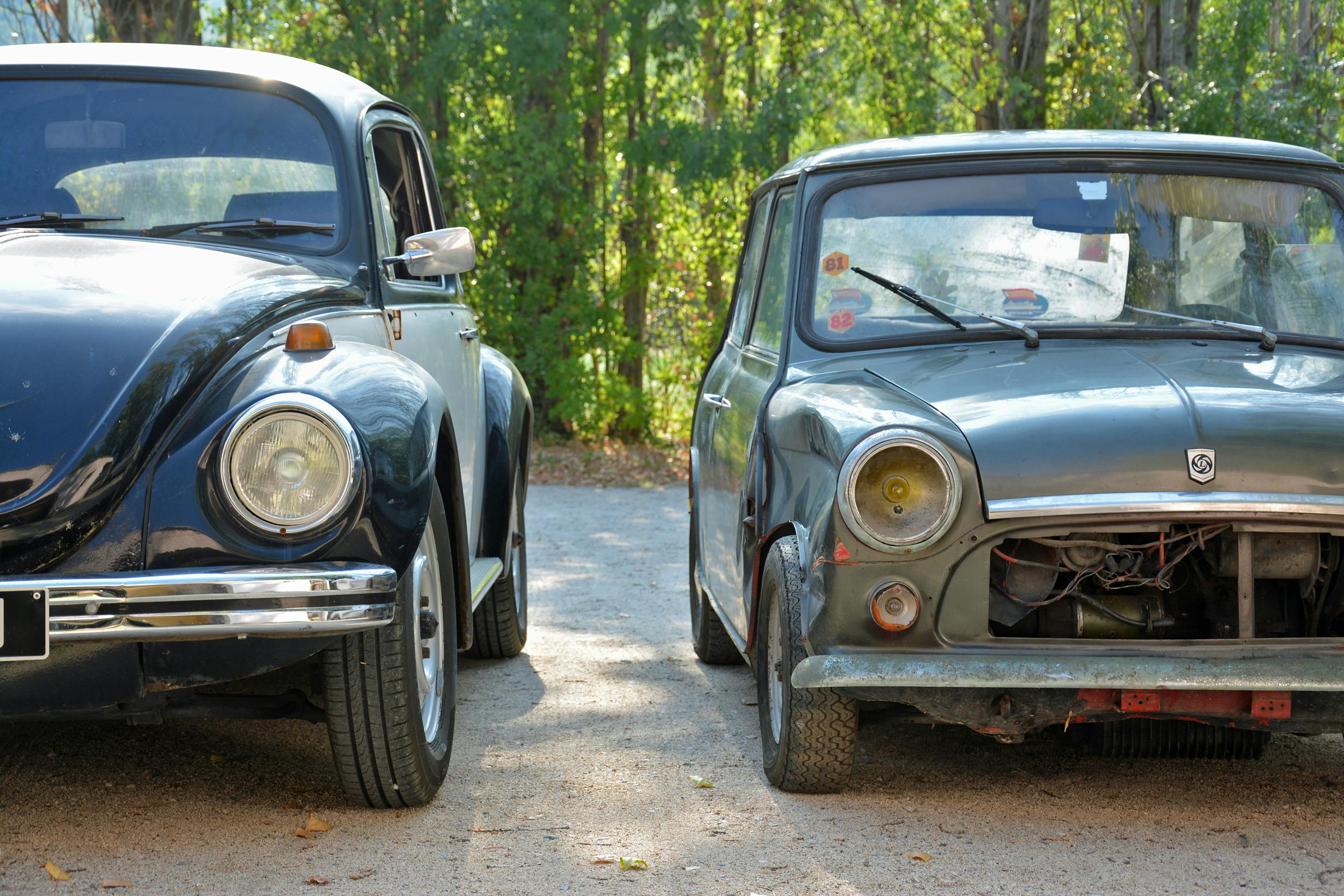 1972 Mini Front with VW Beetle Front