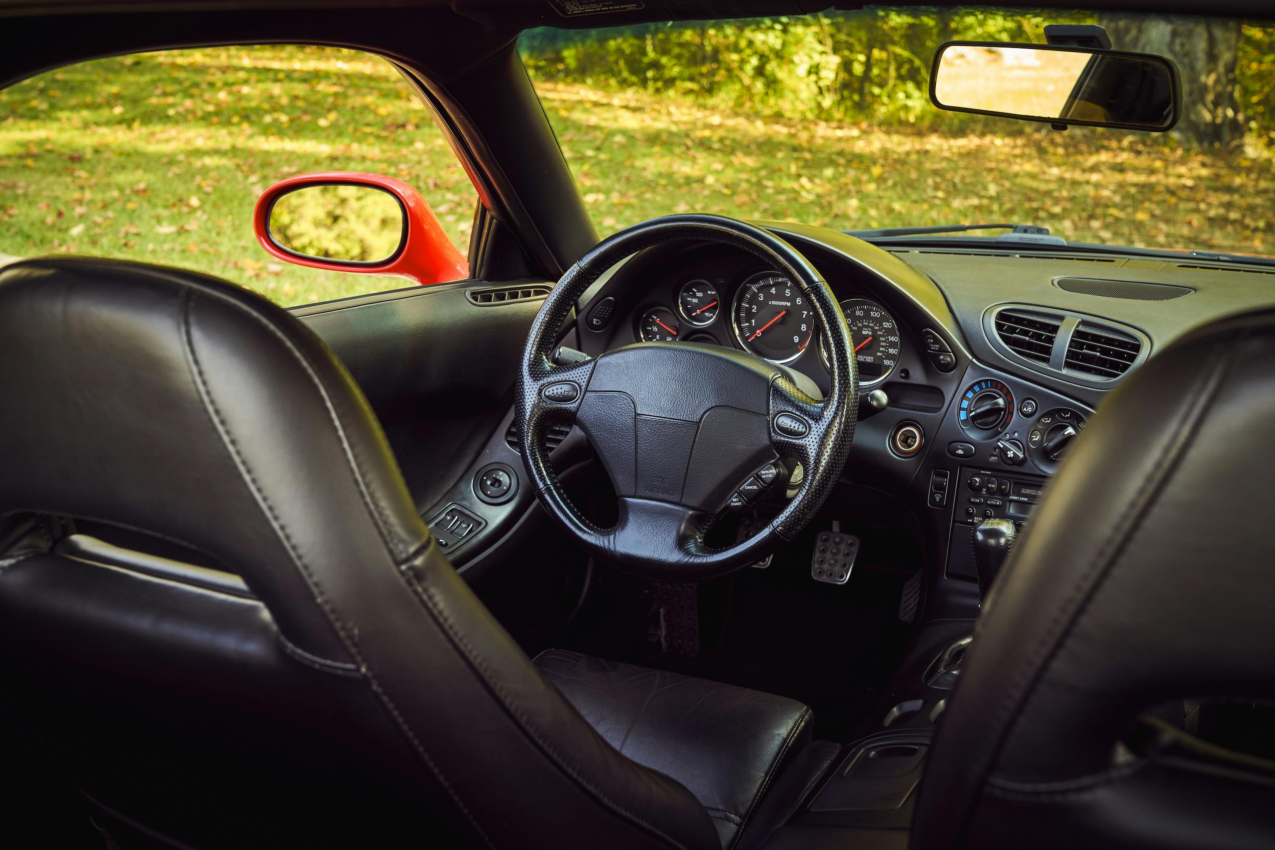 Mazda RX-7 front interior