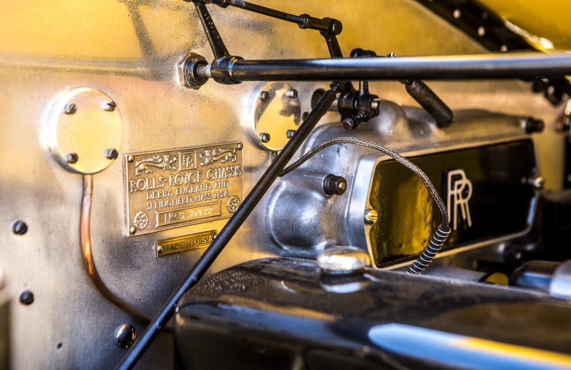 robert redford gatsby rolls-royce engine bay