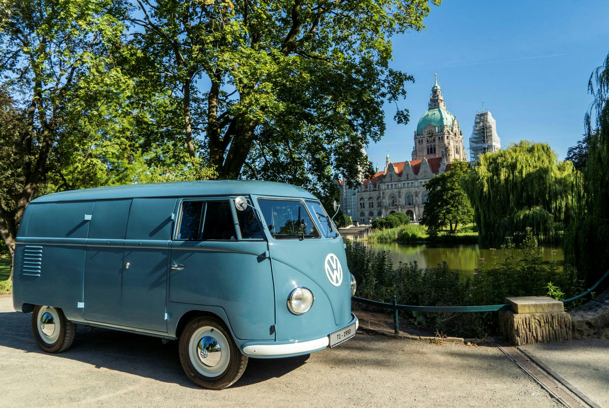 Sofie, the world's oldest street-legal VW Transporter, celebrates