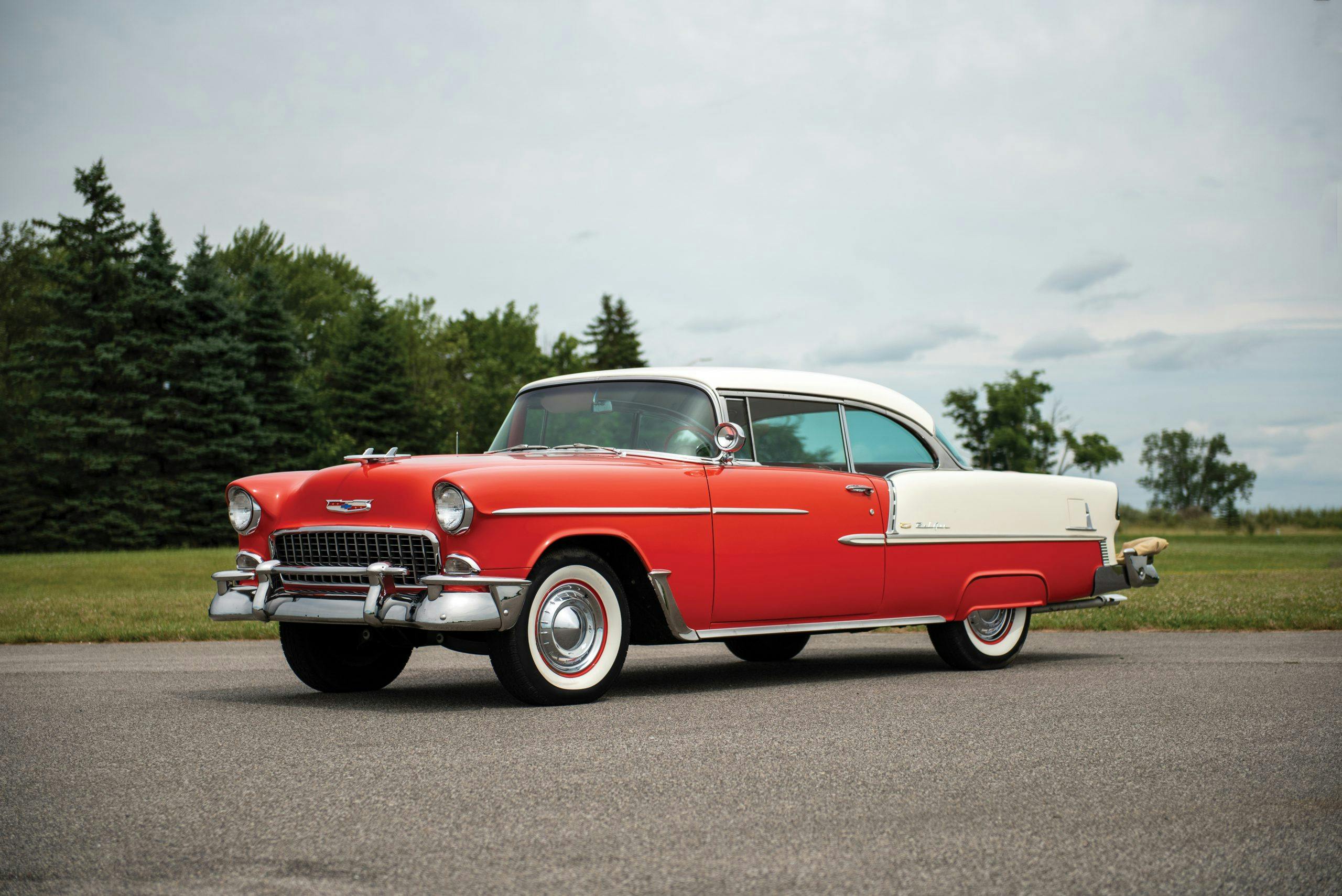 1955 Chevrolet Bel Air Coupe front three-quarter