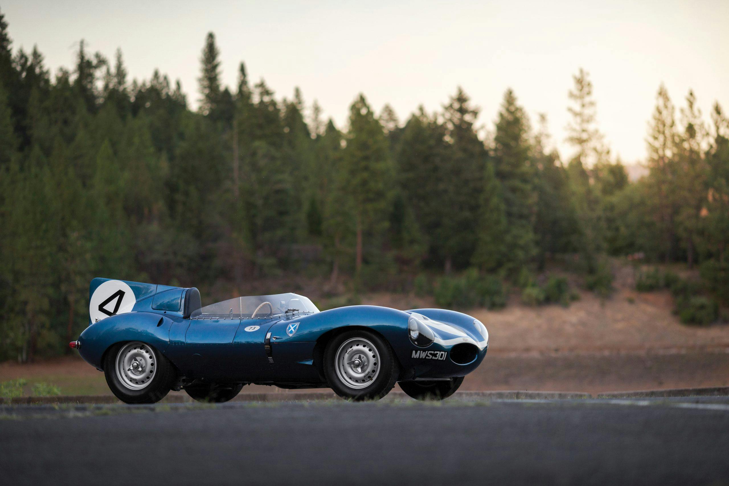 1955 Jaguar D Type front three quarter