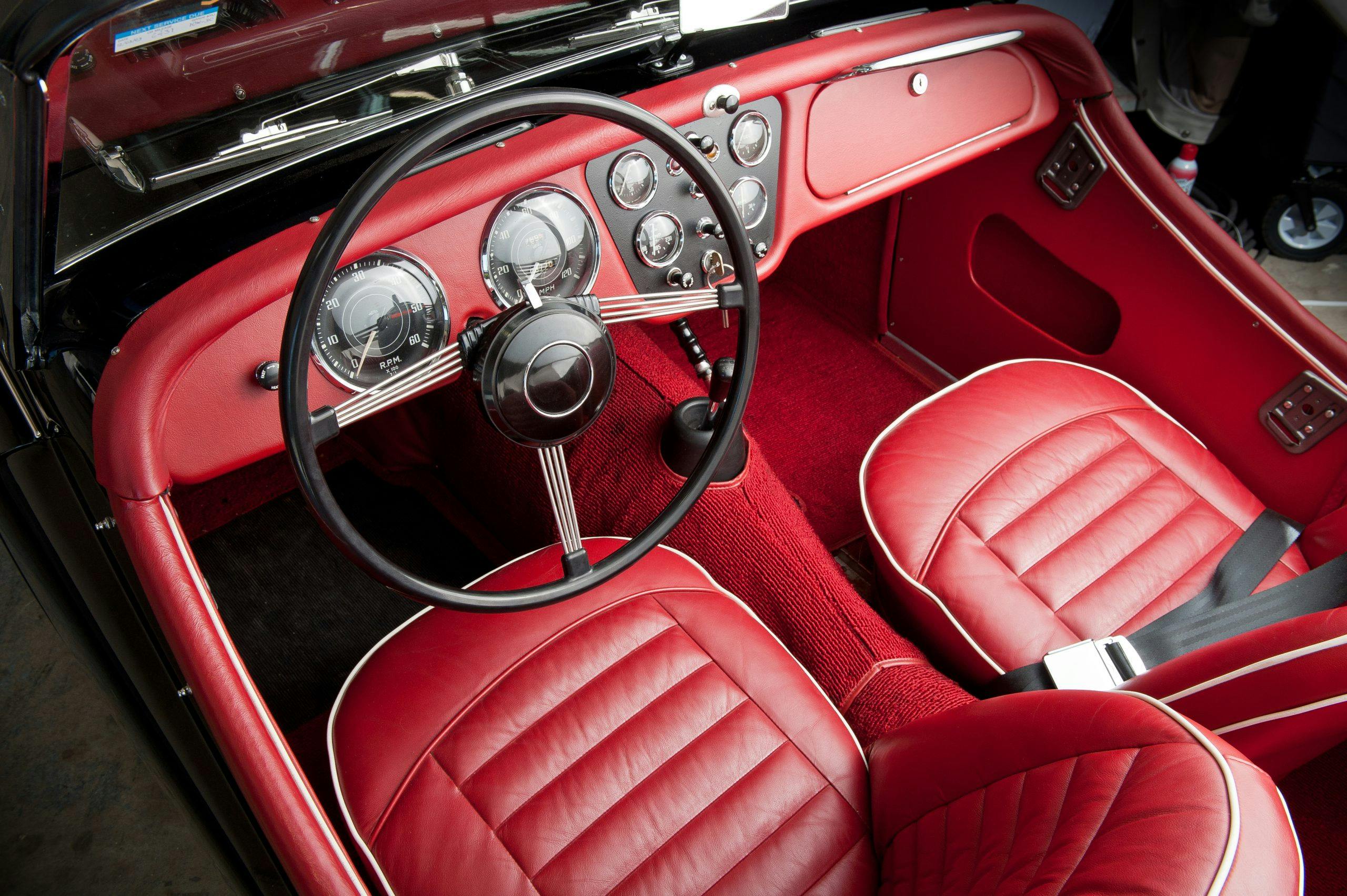 1958 Triumph TR3A Roadster interior