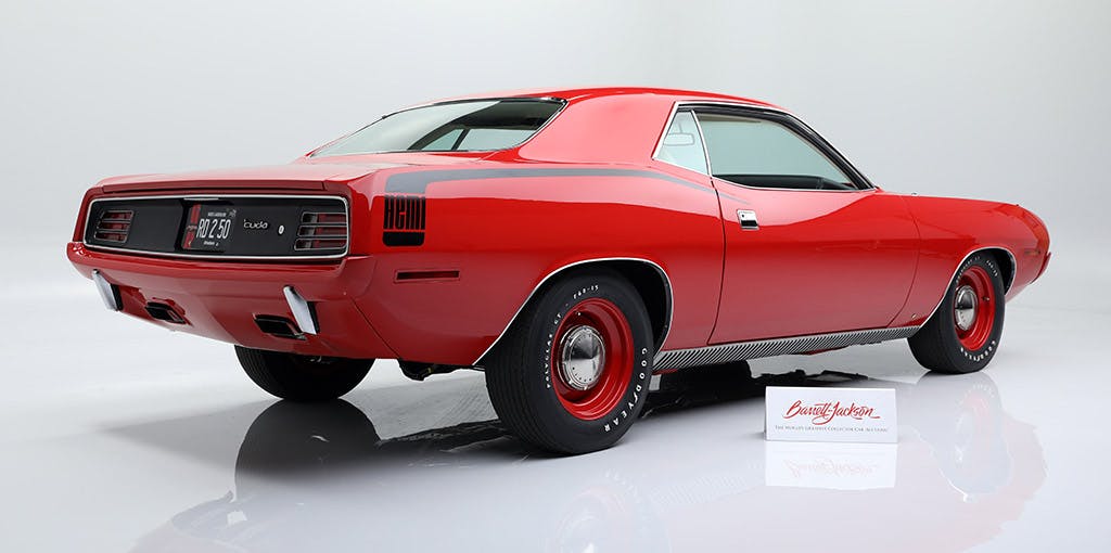 1970 Hemi Cuda rear three quarter