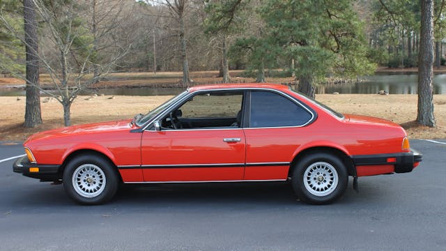 1983 BMW 633 csi side profile