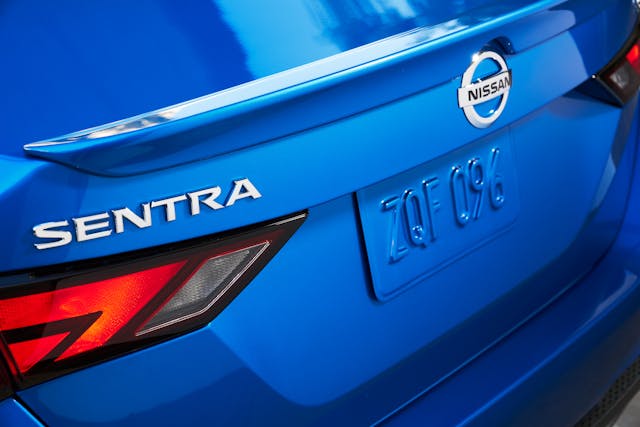 2019 Nissan Sentra Rear Close Badging