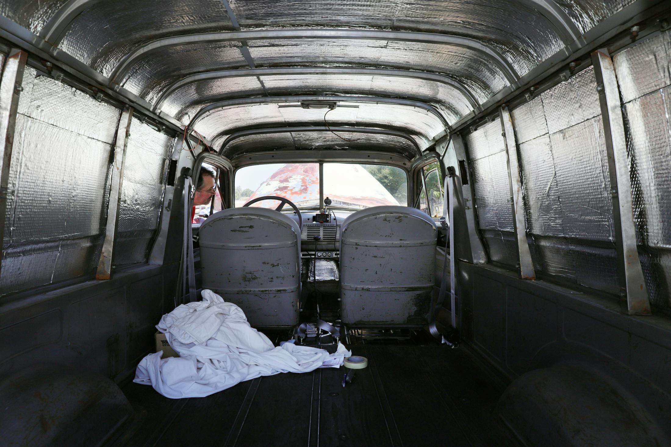 1953 GMC 100 Panel Truck Ugly interior
