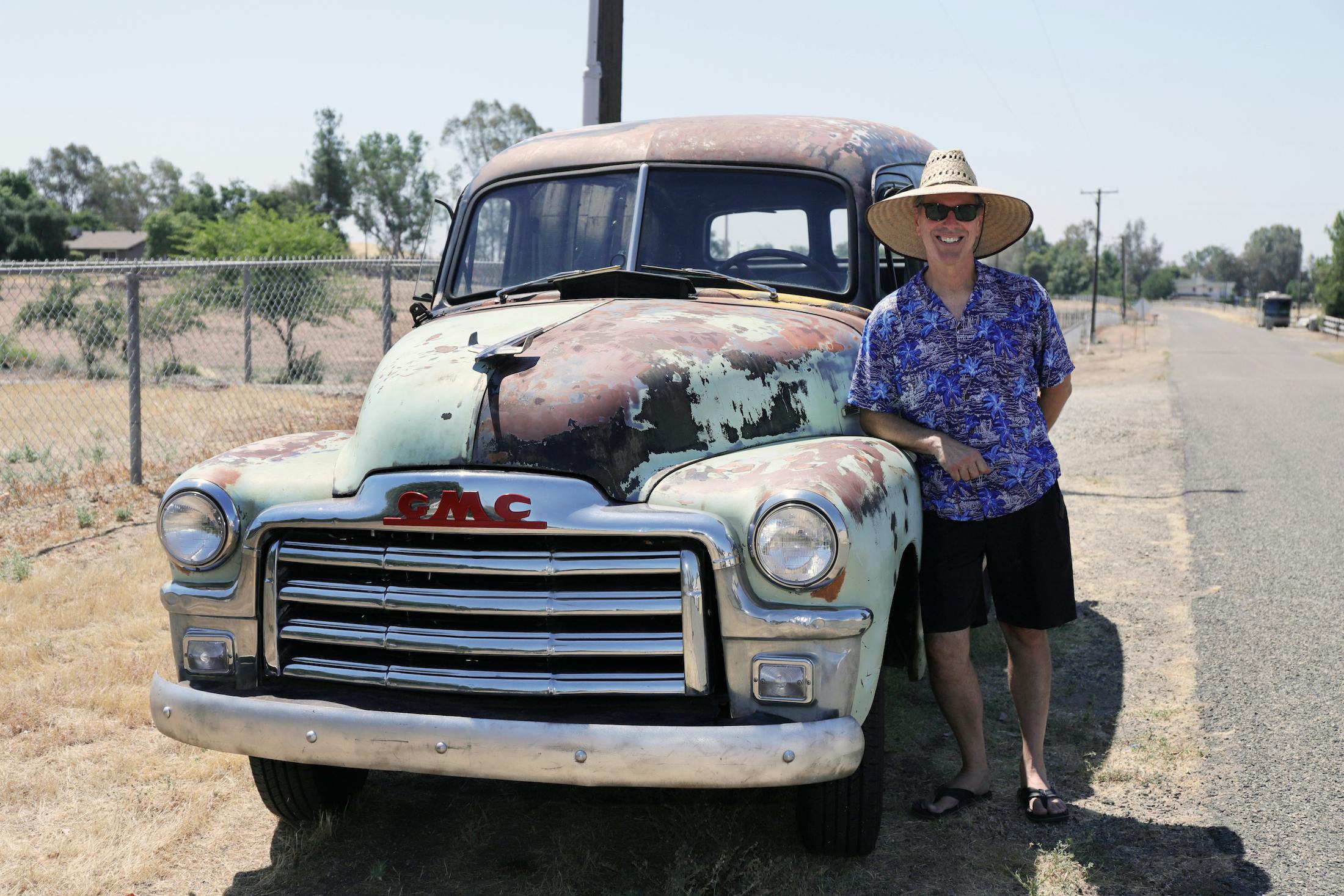 2020-07-181953 GMC 100 Panel Truck Ugly owner Nick Dounias patina owner