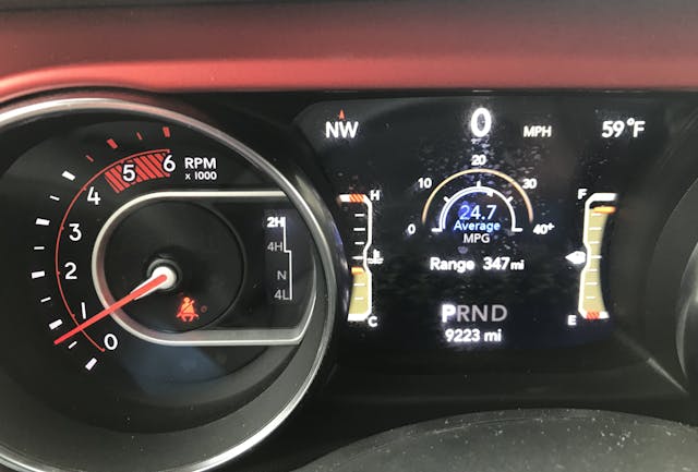 2020 jeep wrangler ecodiesel gauge cluster