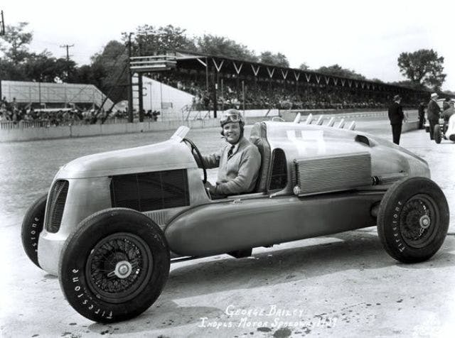 Bailey in The Gulf-Miller Car 1939 Indianapolis Motor Speedway Indy 500