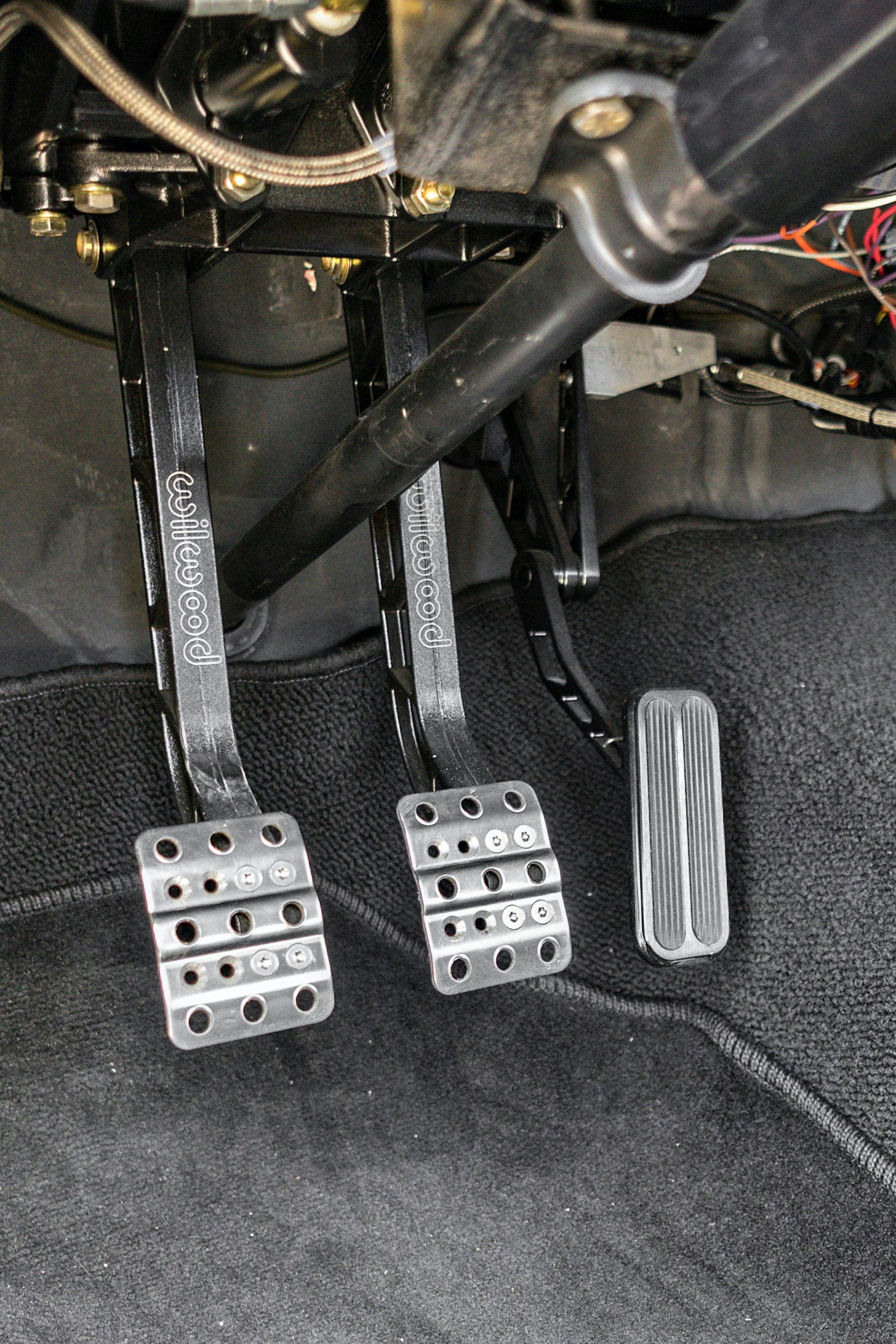 1974 Mk I Ford Capri restomod interior foot pedals