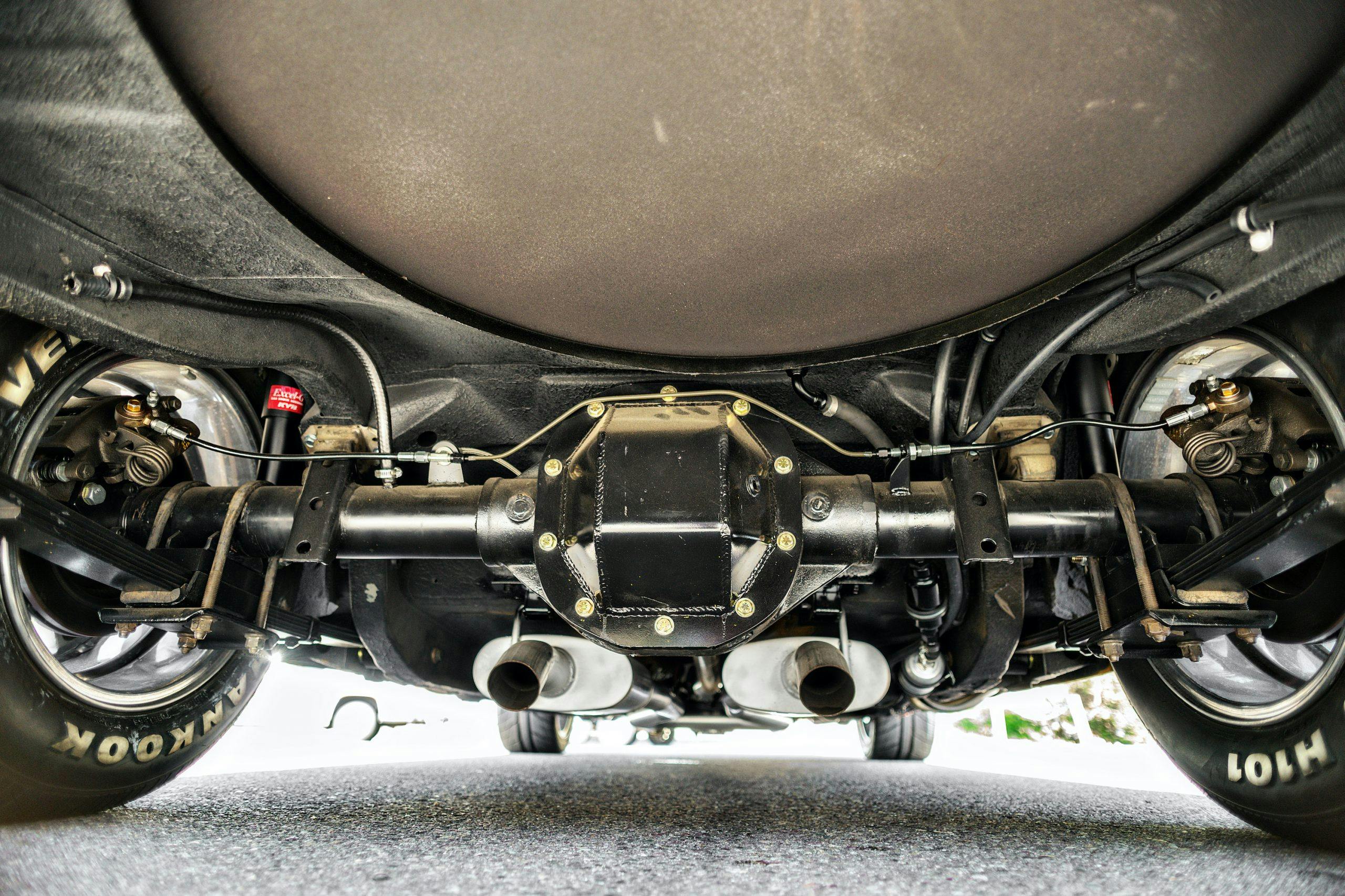 1974 Mk I Ford Capri restomod rear axle underside
