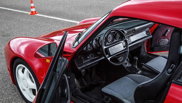 porsche 959 door open interior