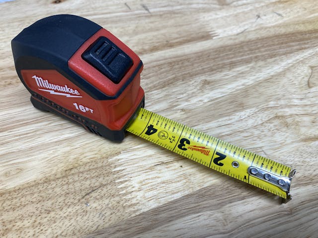 standard tape measure