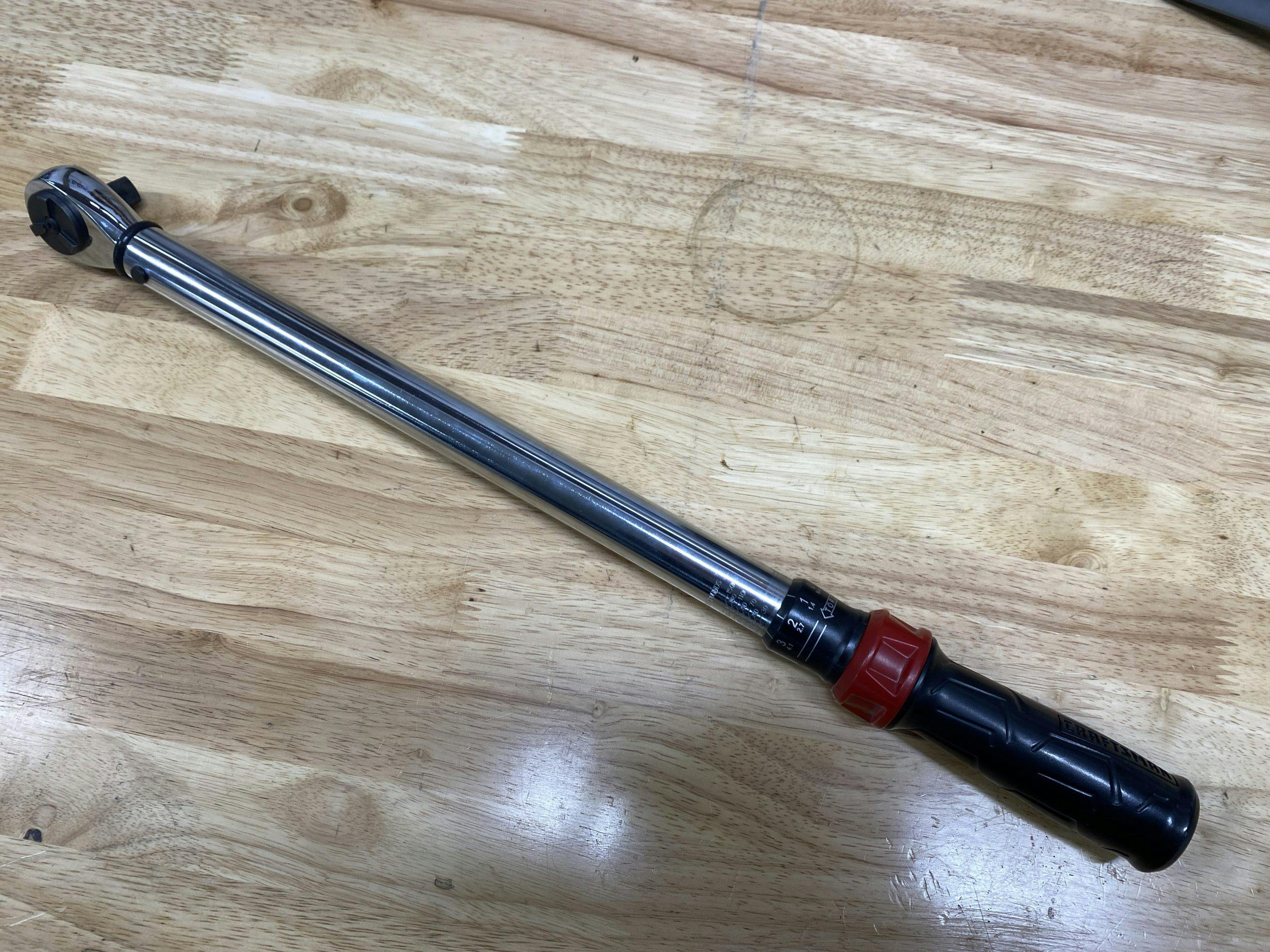torque wrench on workbench