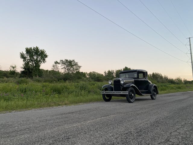 Ford Model A on road