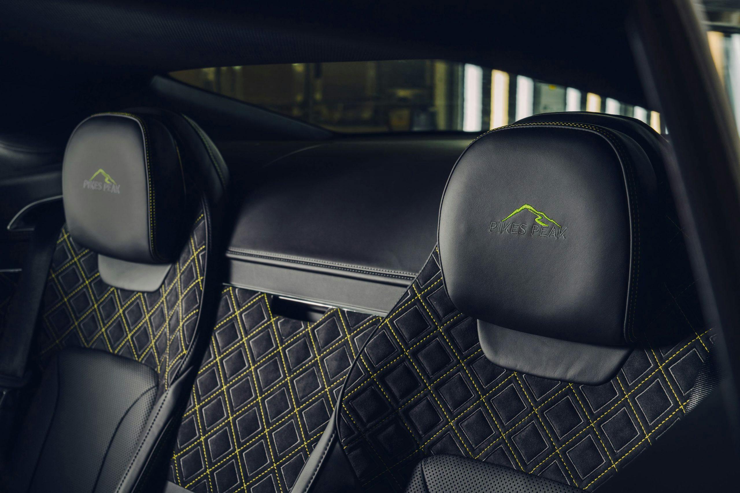 Bentley Continental GT-Pikes Peak diamond stitching interior