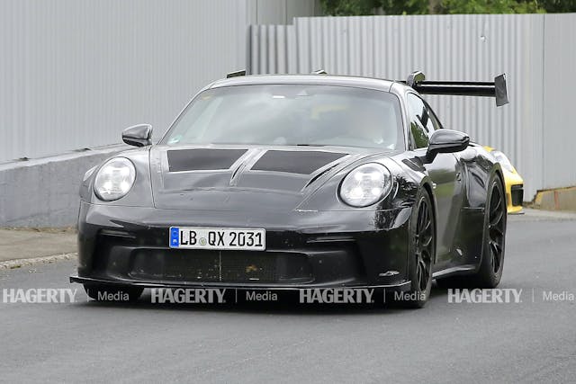 Porsche 911 GT3 RS front three-quarter test drive action