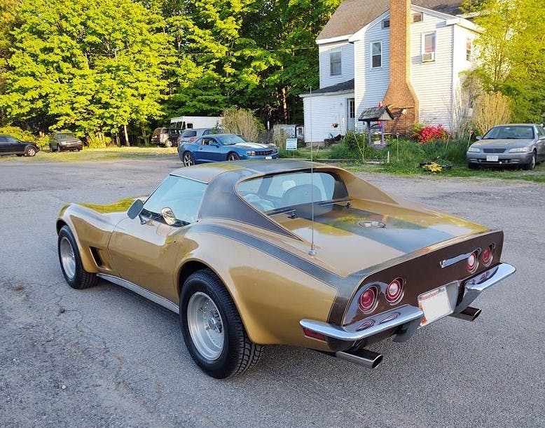 Rob Siegel - Seduced by a C3 Corvette - Gold rear drivers side view