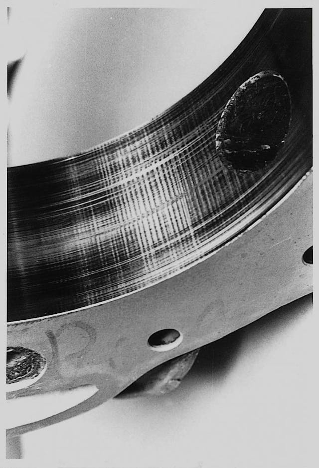 Rotary Engine Chatter Marks close up