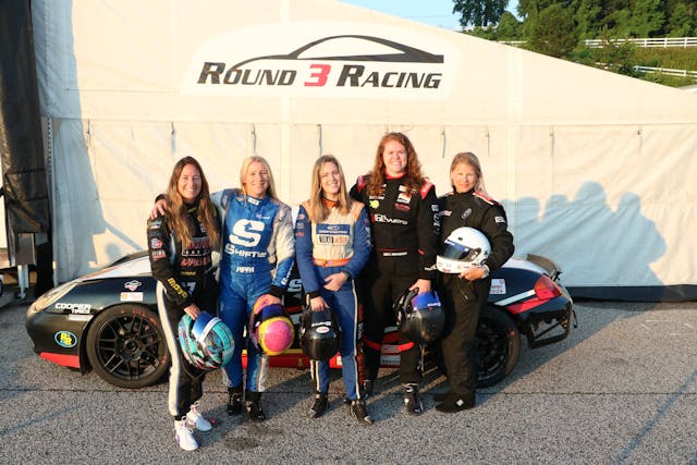 shift up motorsports female drivers group shot