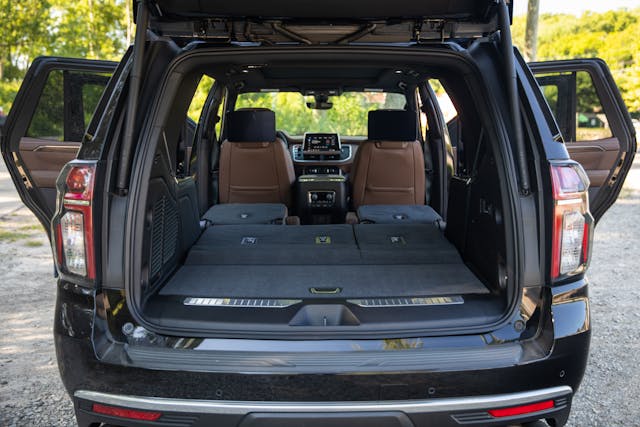 2021 Chevrolet Tahoe High Country rear cargo folded seats