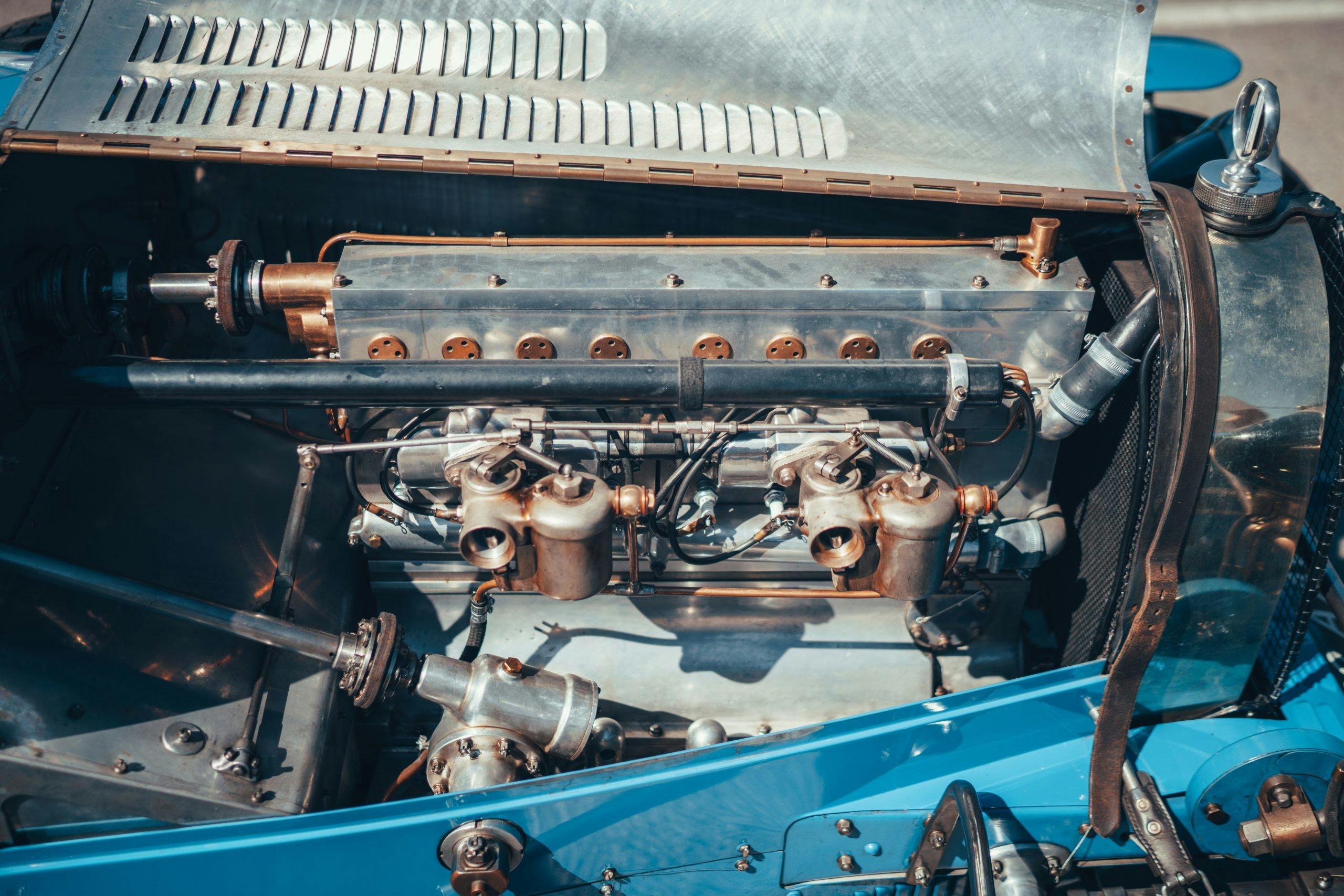 Targa Florio Bugatti Type 35 race car prewar vintage motorsports engine