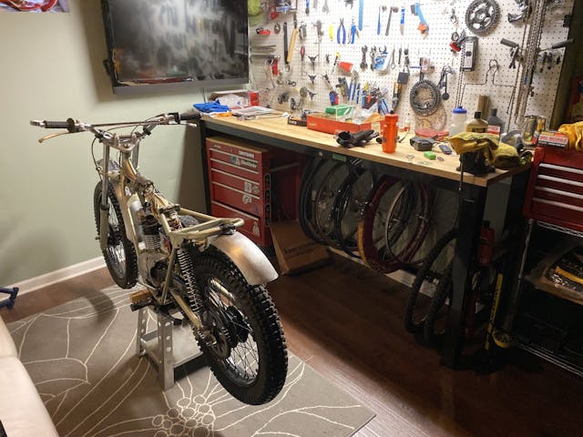 sl125 in basement workshop