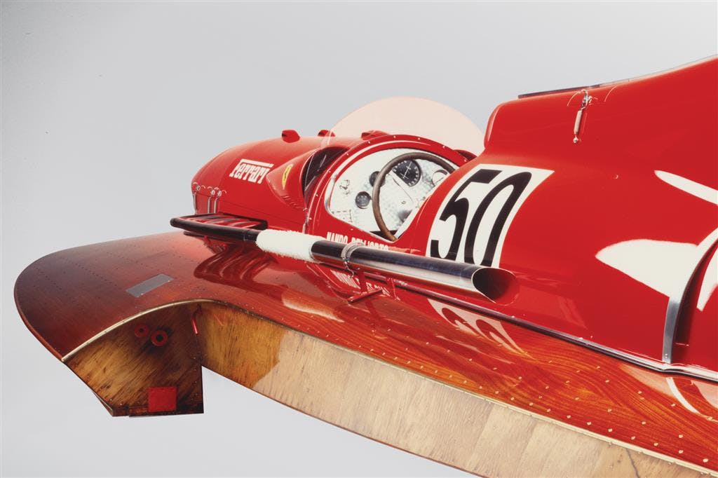 1952 Ferrari Arno XI Racing Boat cockpit