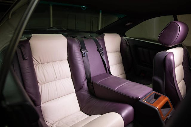 1995 BMW 850CSi rear seats