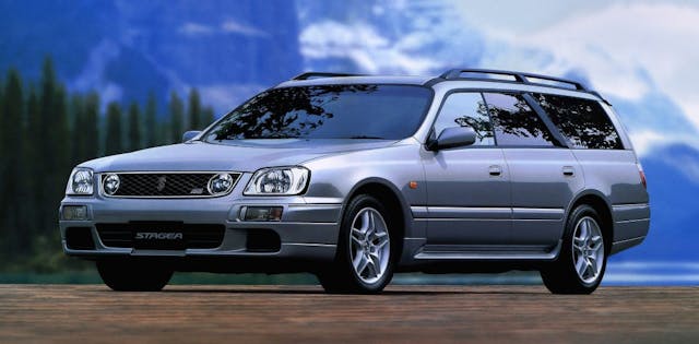 1996 nissan stagea wagon front three-quarter