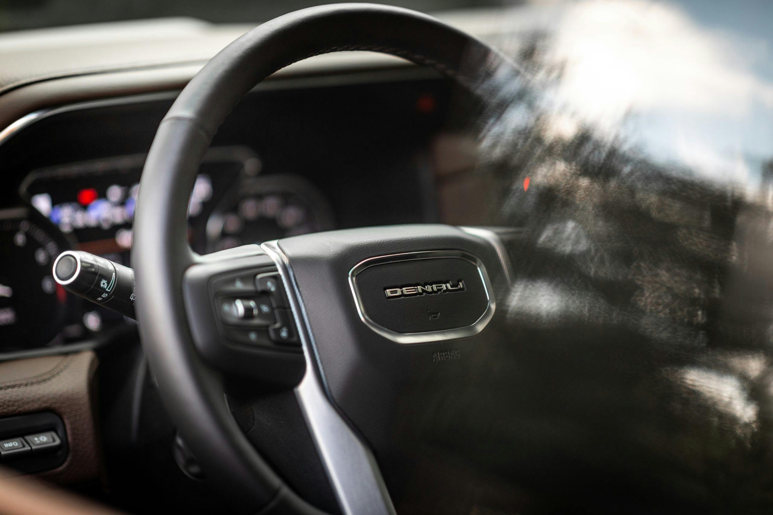 2021 Yukon Denali Steering wheel from drivers window