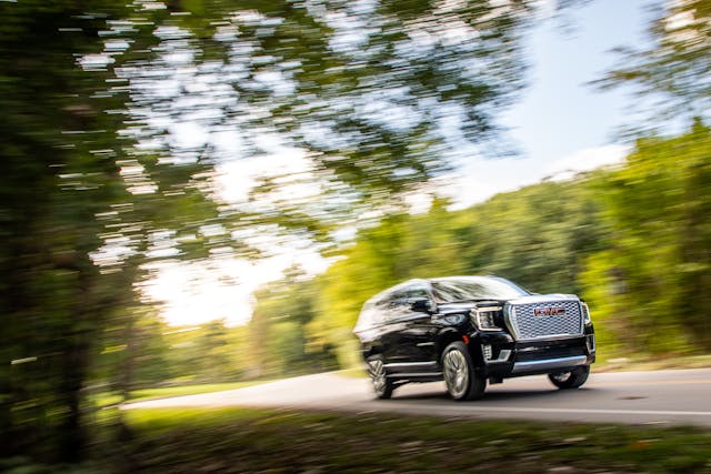 2021 Yukon Denali driving shot