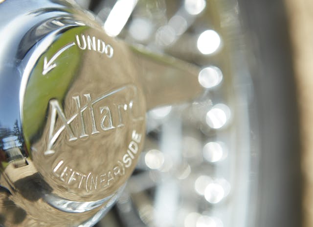 Allard Motor Company JR Continuation wheel hub detail