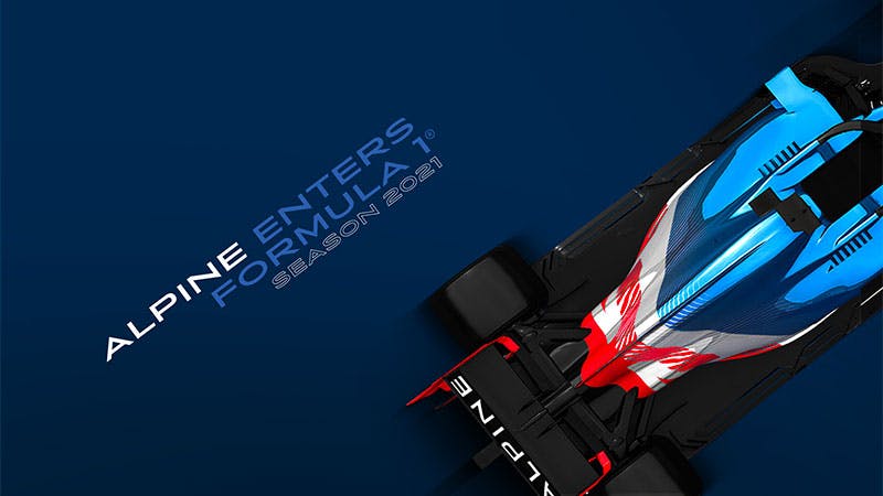 Alpine F1 announcement graphic
