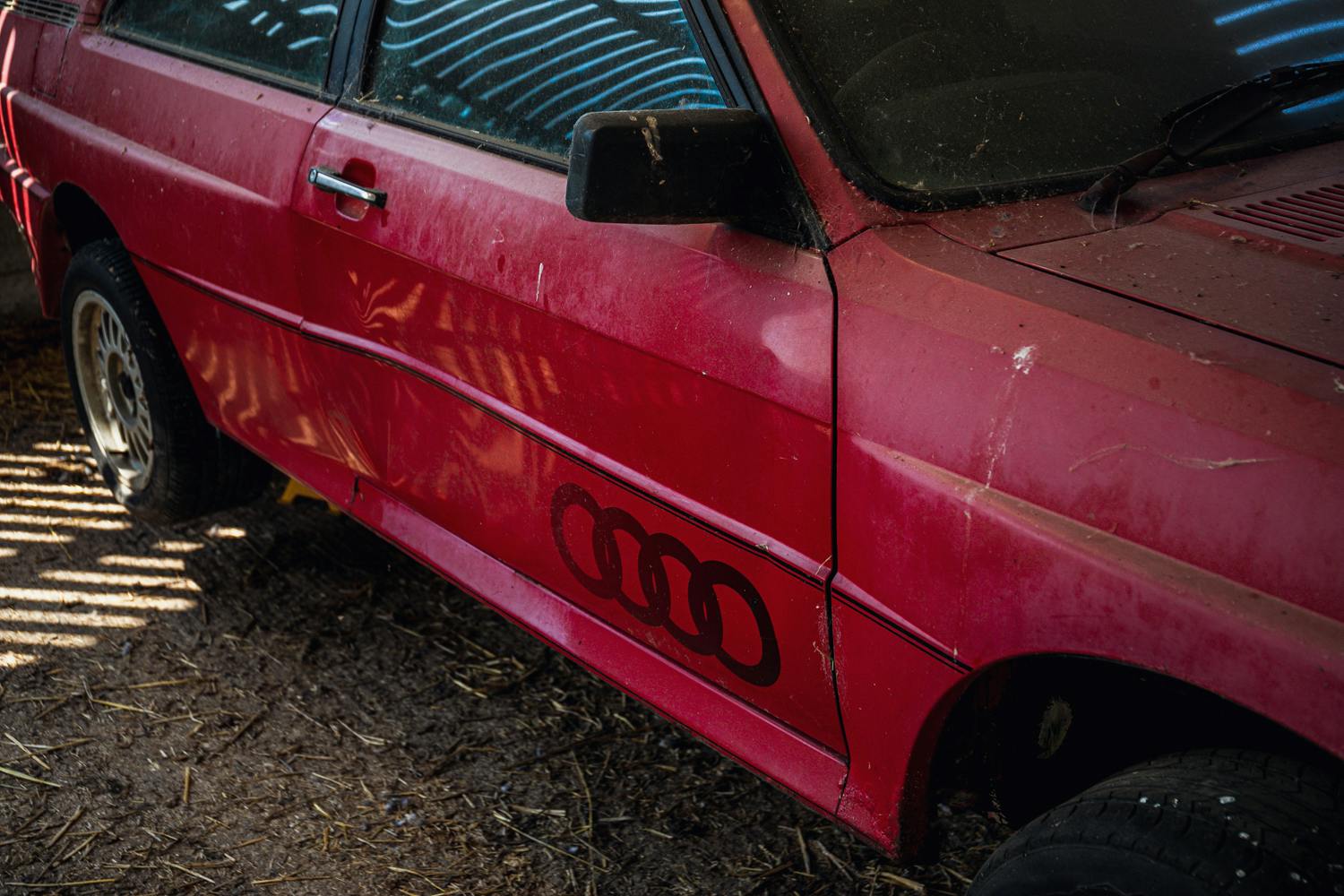 Audi Quattro barn find side panel rings
