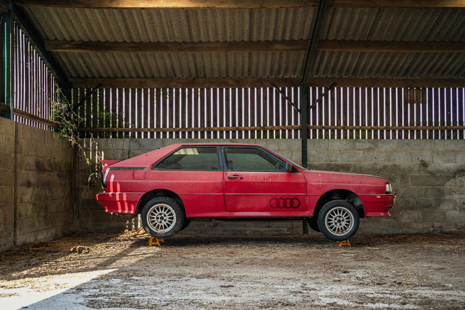 Audi Quattro barn find side profile