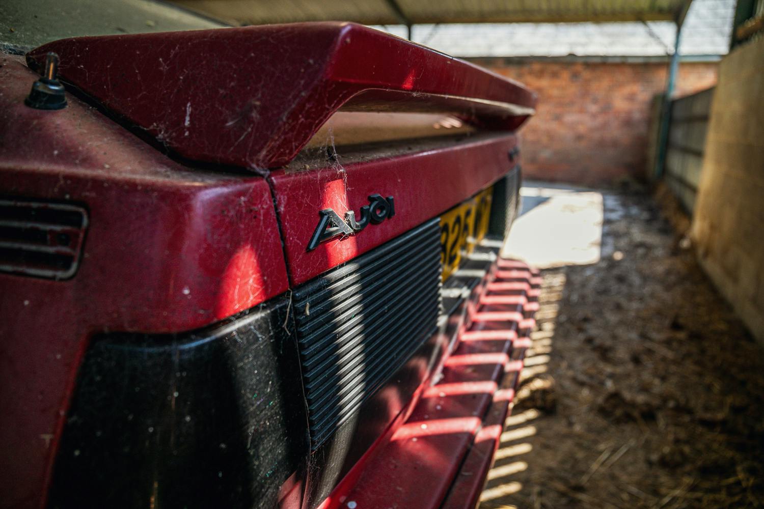 Audi Quattro barn find rear trunklid