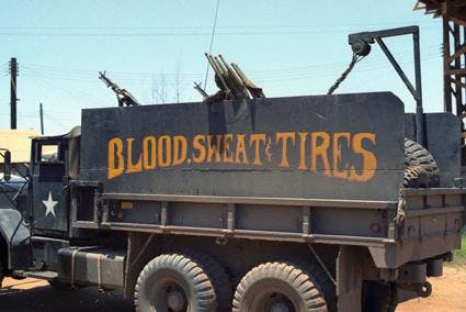 vietnam gun truck blood sweat tires