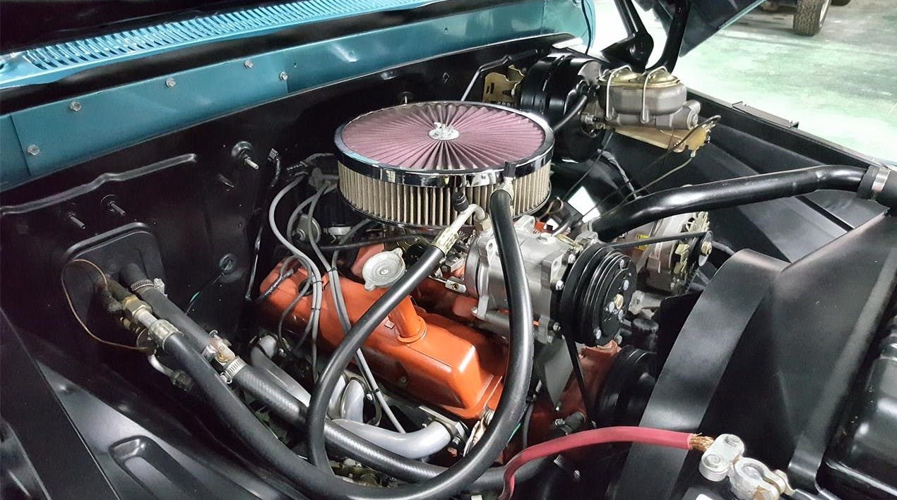 Buddy Allen Chevrolet - 1965 C10 - engine angle