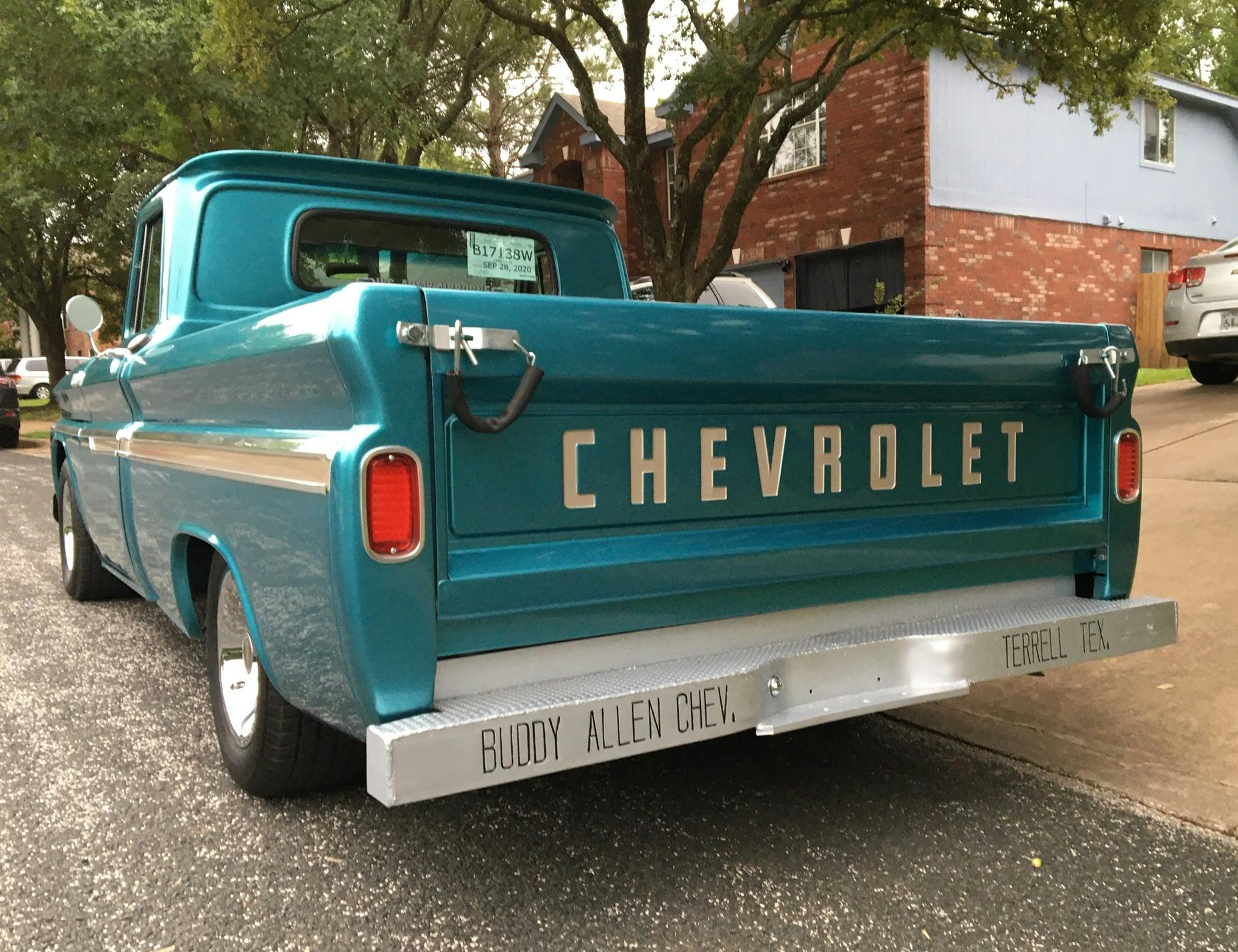 Buddy Allen Chevrolet - 1965 C10 at home - Full rear end