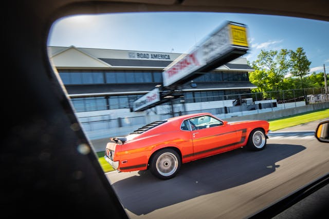 vintage ford mustang boss 302 dynamic track action