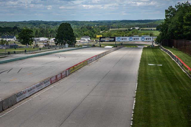 Road America track straight