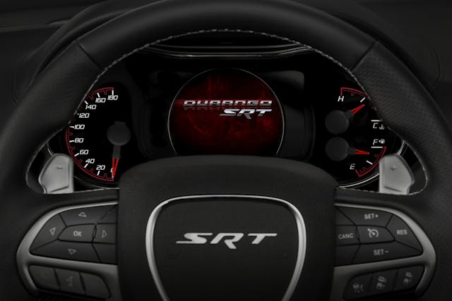 2020 Dodge Durango SRT AWD steering wheel and dash