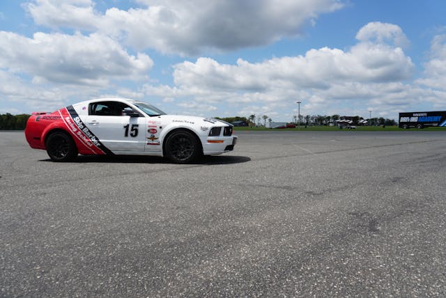 Skip Barber Racing School Ford Mustang race car profile