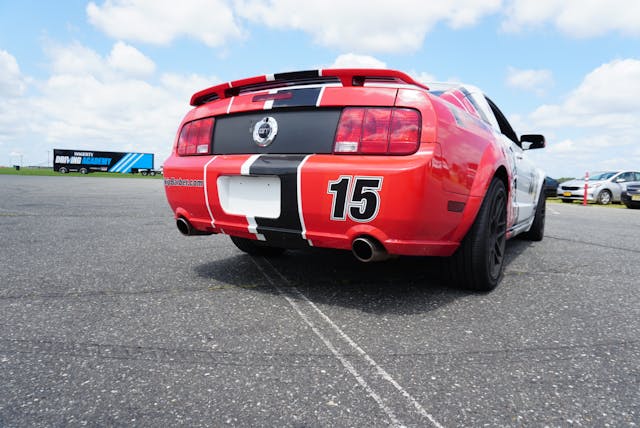 Skip Barber Racing School Ford Mustang race car rear